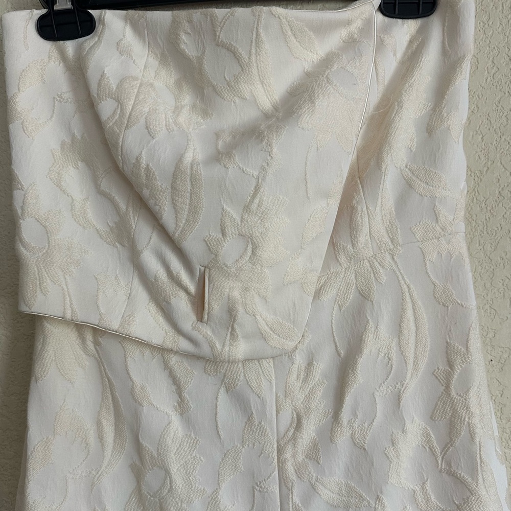 Alexis Sz XS Venetia Strapless Wide Leg Jumpsuit Floral Jacquard *NO BELT NWT - Picture 5 of 11